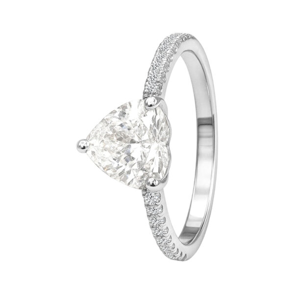 1.51 CT Heart Ring -1.73 CTS,R24R,Total Wt – 2.67gm - Image 2