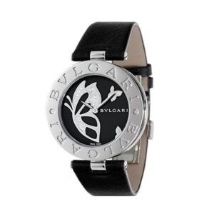 Bvlgari B.Zero1 Black Dial With Embost Floral Design Ladies Watch