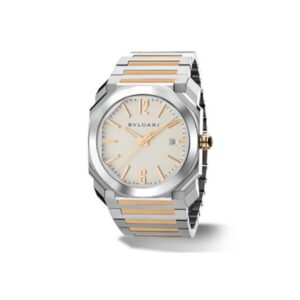 Bvlgari Solotempo Two Tone Silver Dial 38Mm Men’S Watch