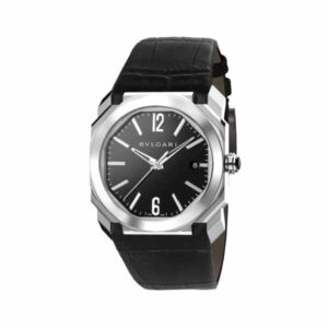 Bvlgari Octo Solotempo Black Lacquered Polished 38Mm Stainless Steel Men’S Watch