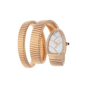 Bvlgari Serpenti Tubogas 35Mm 18K Rose Gold Ladies Watch 102450 Spp35Wd1Gdg.2T/S0