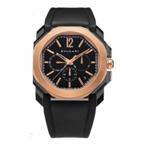 Bvlgari Octo Stainless Steel & 18K Rose Gold Men’S Watch