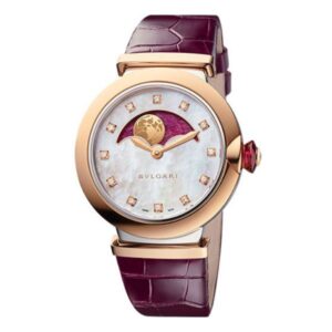 Bvlgari Lvcea 36Mm Stainless Steel Heart Of Ruby Dial Ladies Watch