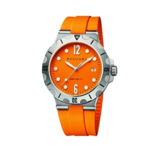 Bvlgari Diagono Scuba Automatic Orange Dial 41Mm Men’S Watch