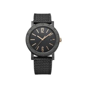 Bvlgari Solotempo 41Mm Stainless Steel Treated With Black Diamond Like Carbon Men’S Watch Ref. 102929 Bb41Bbsld/Mb