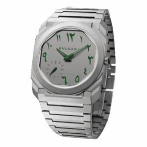 Bvlgari Octo Finissimo 103023 Grey Green Arabic Dial Extra Thin 40Mm Titanium Men’S Watch
