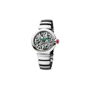 Bvlgari Lvcea Skeleton 33Mm Stainless Steel Ladies Watch