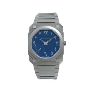 Bvlgari Octo Finissimo Arabic Blue Titanium Men’S Watch Ref. 103301
