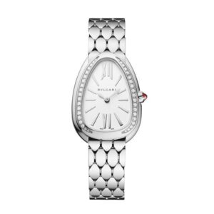 Bvlgari Serpenti Seduttori 33Mm Stainless Steel Dimaond Bezel Women’S Watch
