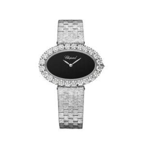 Chopard L’Heure Du Diamant Medium Oval Quartz 18K White Gold Ladies’ Watch