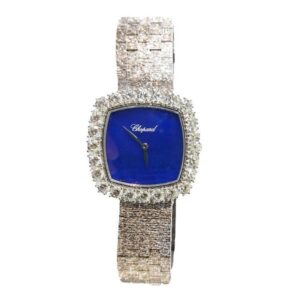 Chopard L’Heure Du Diamant Cushion Shaped Lapis Lazuli Dial Ladies Watch