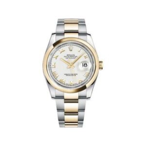 Rolex Datejust 18Kt Yellow Gold 36Mm White Dial Men’S Watch