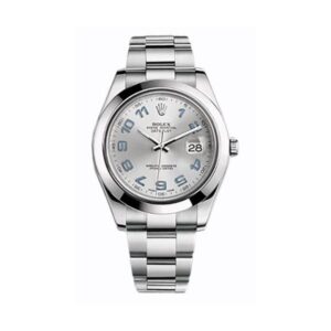 Rolex Datejust Ii Blue Arabic Silver 41Mm Stainless Steel Oyster Ref. 116300
