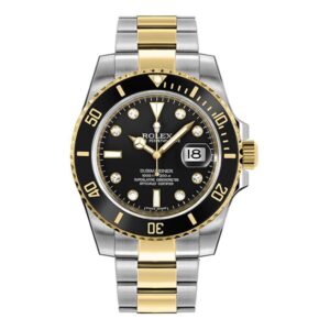 Rolex Submariner Date 116613 Black Diamond Dial 40Mm Stainless Steel And 18K Yellow Gold Men’S Watch