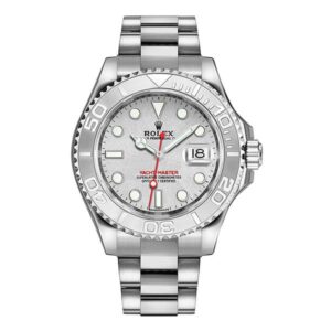 Rolex Yacht Master 116622-0002 Silver Dial Platinum Bezel 40Mm Oystersteel Men’S Watch