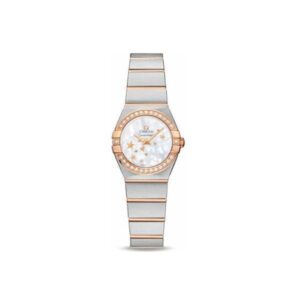 Omega Constellation Stainless Steel & 18Kt Rose Gold 24Mm Ladies Watch