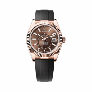 Rolex Sky-Dweller 336235-0002 Oysterflex Chocolate Dial 42mm Men’S Watch