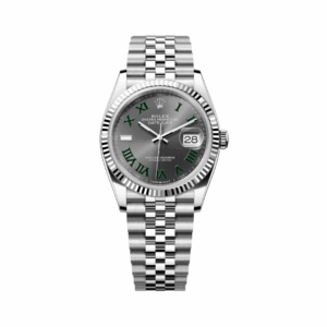 Rolex Datejust 126234-0045 Oystersteel-White Gold Gray Dial 36mm Women’s Watch