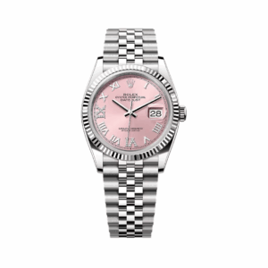Rolex Datejust 126234-0031 Oystersteel-White Gold Pink Dial 36mm Women’s Watch