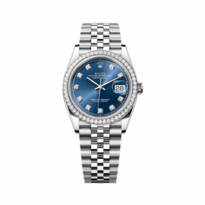 Rolex Datejust 126284RBR-0029 White Gold Bright Blue Dial 36mm Women’s Watch