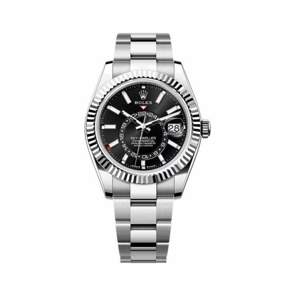 Rolex Sky-Dweller 336934-0007 Oystersteel-White Gold Bright Black Dial 42mm Men’S Watch