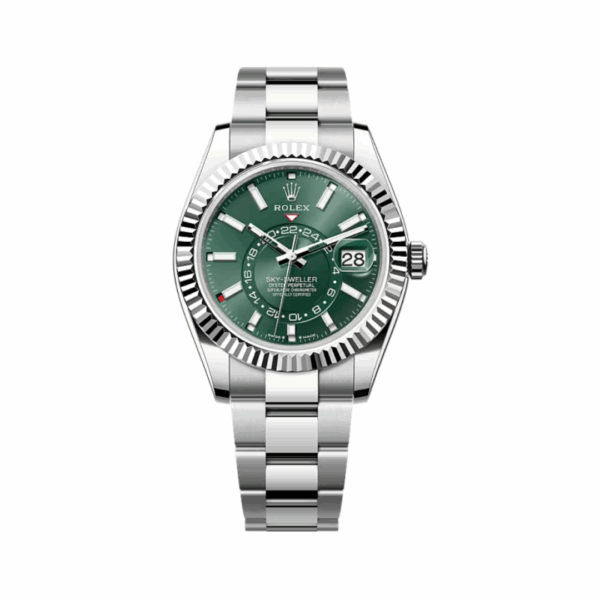 Rolex Sky-Dweller 336934-0001 Oystersteel-White Gold Mint Green Dial 42mm Men’S Watch