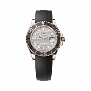 Rolex Yacht Master 126655-0005 40mm Diamond Oysterflex Pave Dial Men’S Watch