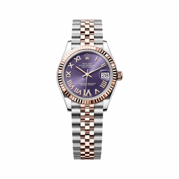 Rolex Datejust 278271-0020 Oystersteel-Everose Gold Aubergine Dial 31mm Women’s Watch