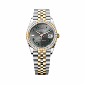 Rolex Datejust 126283RBR-0021 Oystersteel-Yellow Gold Slate Dial 36mm Women’s Watch