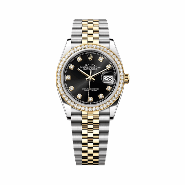 Rolex Datejust 126283RBR-0007 Oystersteel And Yellow Gold Bright Black Dial 36mm Women’s Watch