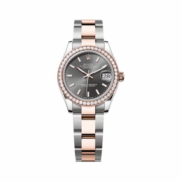 Rolex Datejust 278381RBR-0017 Oystersteel-Everose Gold Slate Dial 31mm Women’s Watch