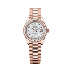 Rolex Lady-Datejust 279135RBR-0010 Everose Gold MOP Dial 28mm Women’s Watch