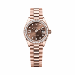 Rolex Lady-Datejust 279135RBR-0001 Everose Gold Chocolate Dial 28mm Women’s Watch