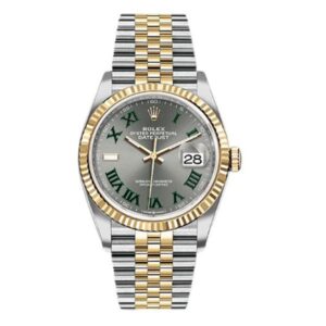 Rolex Datejust 126333 SLGRJ Fluted Bezel Slate Green Roman Dial 41Mm Oystersteel Jubilee Bracelet Men’S Watch