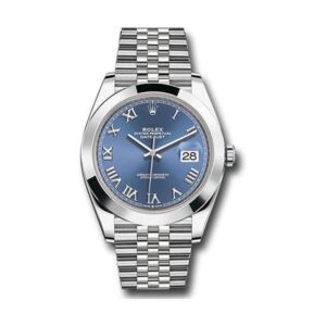 Rolex Datejust 126300 BLRJ Blue Roman Numerals 41Mm Stainless Steel Jubilee Bracelet