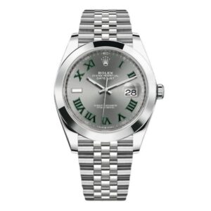 Rolex Datejust 126300 SLGRJ Slate Grey Green Roman 41Mm Oystersteel Men’S Watch