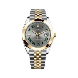 Rolex Datejust 126303 Slgrj Slate Grey Roman Dial Smooth Bezel 41Mm 18K Yellow Gold And Stainless Steel Jubilee Bracelet Men’S Watch
