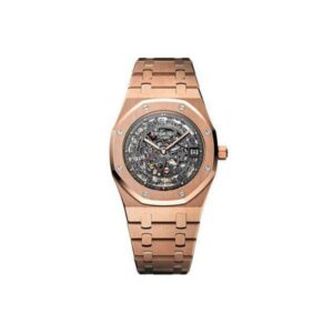 Audemars Piguet Royal Oak Openworked Extra-Thin 39Mm 18Kt Rose Gold Men’S Watch