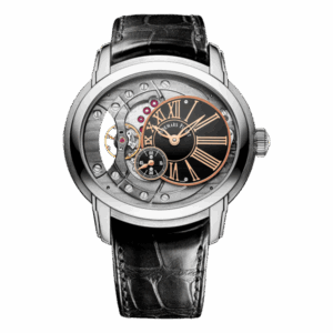 Audemars Piguet Millenary 15350St.Oo.D002Cr.01 Automatic 47Mm Stainless Steel Black Leather Straps Men’S Watch