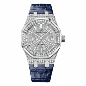 Audermars Piguet Royal Oak 15452Bc.Zz.D019Cr.01 White Gold Diamond Paved Dial Ladies Watch