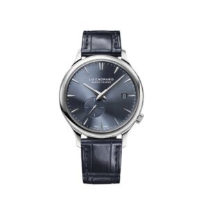 Chopard L.U.C Xps Twist Qf 18K White Gold Galvanic Blue Gray Dial Gray Strap Ref. 161945-1001