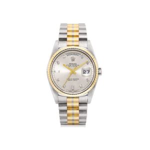 Rolex Day-Date Tridor 36Mm 18K White Gold, Yellow Gold, Rose Gold And Diamond Men’S Watch