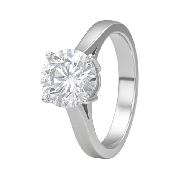 2 CT Ring -2.20 CTS- GIA-G/SI2, R20R,Total Wt – 5.91gm - Image 2