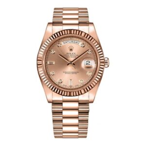 Rolex Day-Date Ii 218235 Rose Gold 41Mm Diamond Men’S Watch