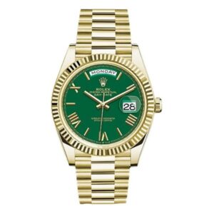 Rolex Day-Date 228238 Grrp 40Mm 18Kt Yellow Gold Green Dial