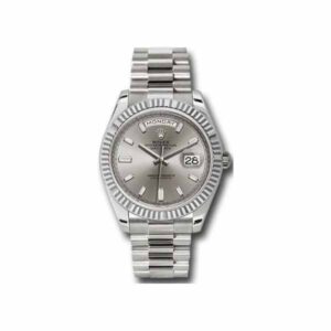 Rolex Day-Date 40Mm 18Kt White Gold Men’S Watch