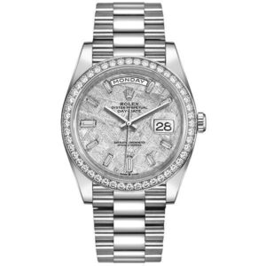 Rolex Day-Date M228349Rbr-0040 40Mm  Meteorite Diamond Dial Men’S Watch