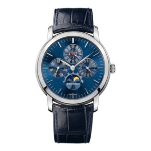 Audemars Piguet Jules Audemars 26000Pt.Oo.D028Cr.01 Blue Dial Perpetual Calendar 41Mm Platinum Men’S Watch