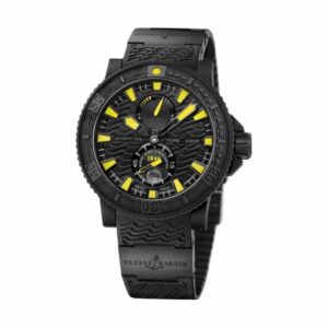 Ulysse Nardin Maxi Marine Diver Black Sea Special Edition 45.8Mm Rubber Clad Stainless Steel Men’S Watch