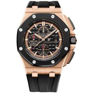 Audemars Piguet 26401Ro.Oo.A002Ca.02 Royal Oak Offshore 18Kt Rose Gold 44Mm Black Dial Men’S Watch